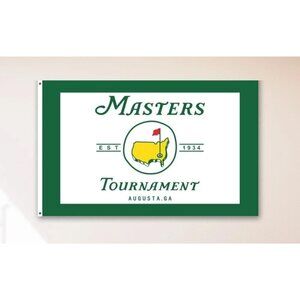⛳️ NEW! The Masters Green 3'x5' Flag Man Cave Banner Augusta Golf Club ⛳️